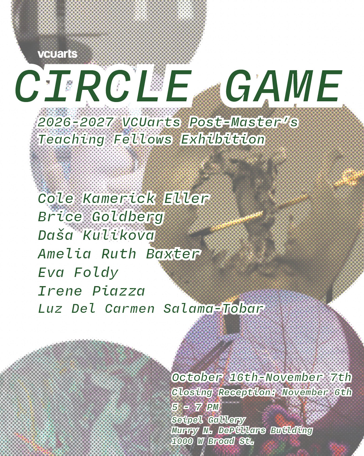 Circle Game: 2026-2027 VCUarts Post-Master’s Teaching Fellows Exhibition